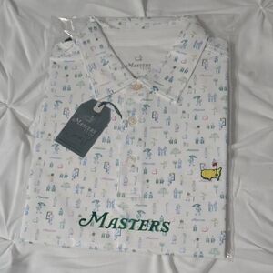 2025 Masters White Patterned Men's Shirt